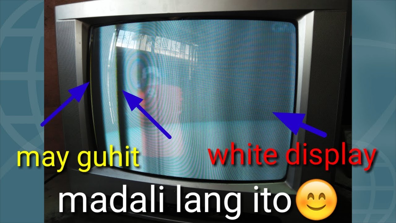 White display Lg crt tv repair tutorial