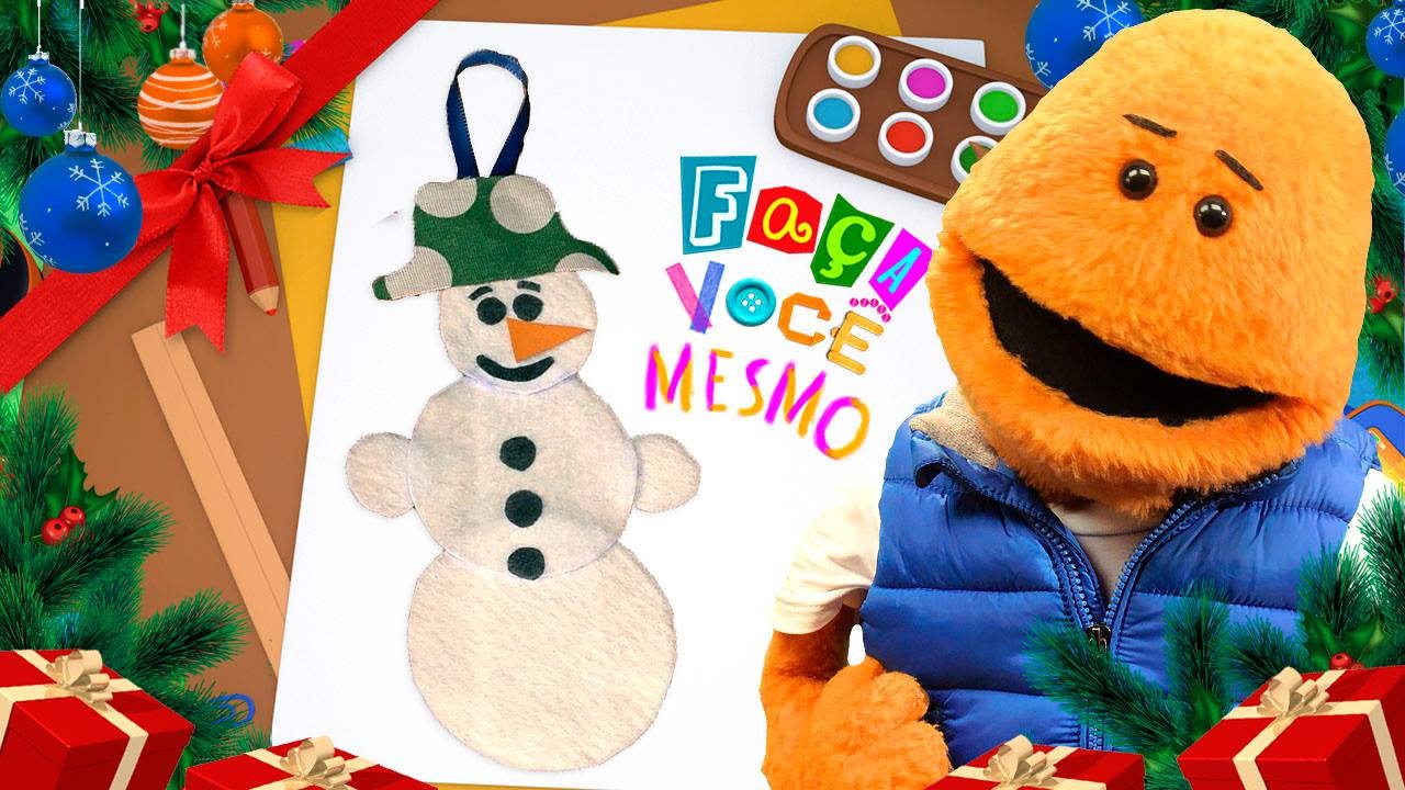 Como Fazer: Enfeite de Natal (Boneco de Neve) #Ticolicos