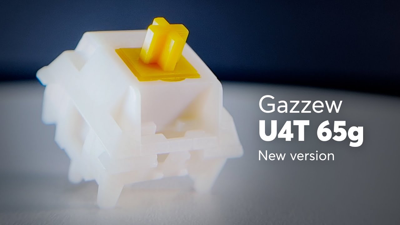 Gazzew U4T 65g Sound Test with GMK, MT3 and SA Keycaps | New version!
