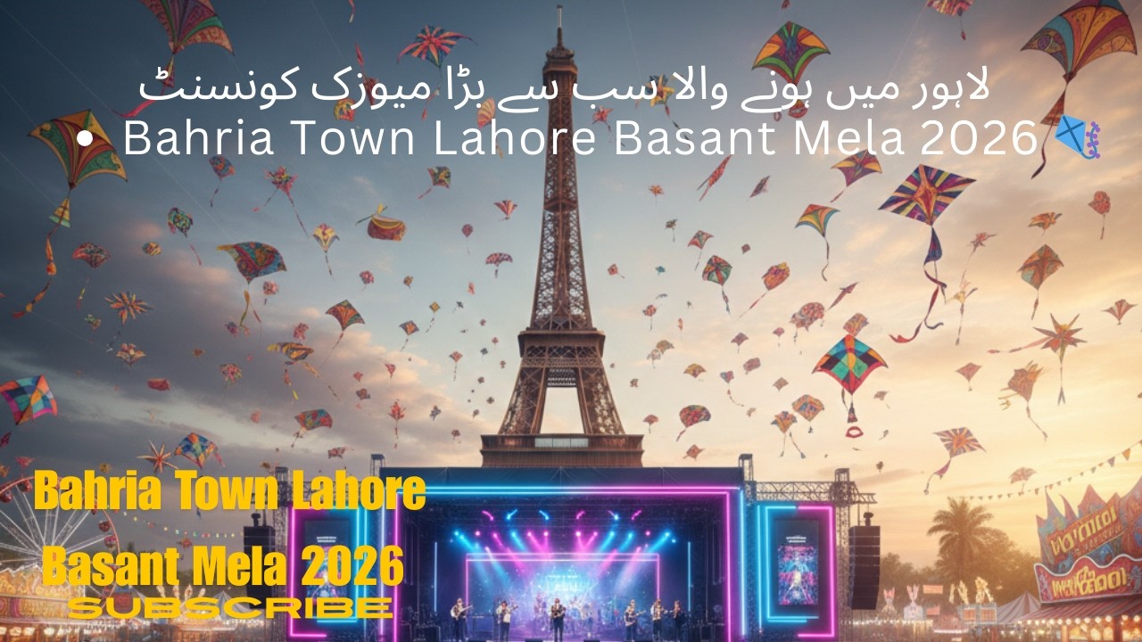Huge Basant Mela & Concert in Bahria Town Lahore | Kite Flying Festival 🪁