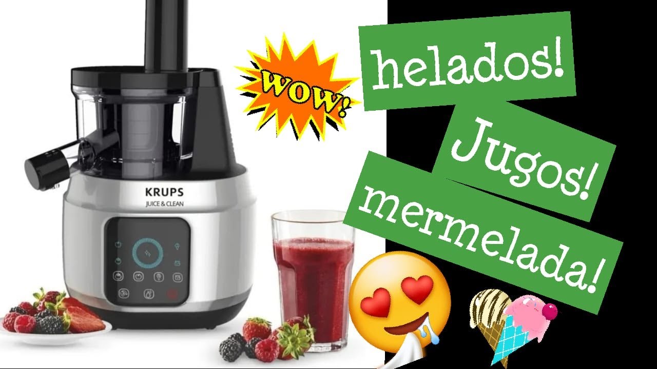 Jugos Nutritivos!!! | Extractor de Prensado En Frío | krups juice n clean review
