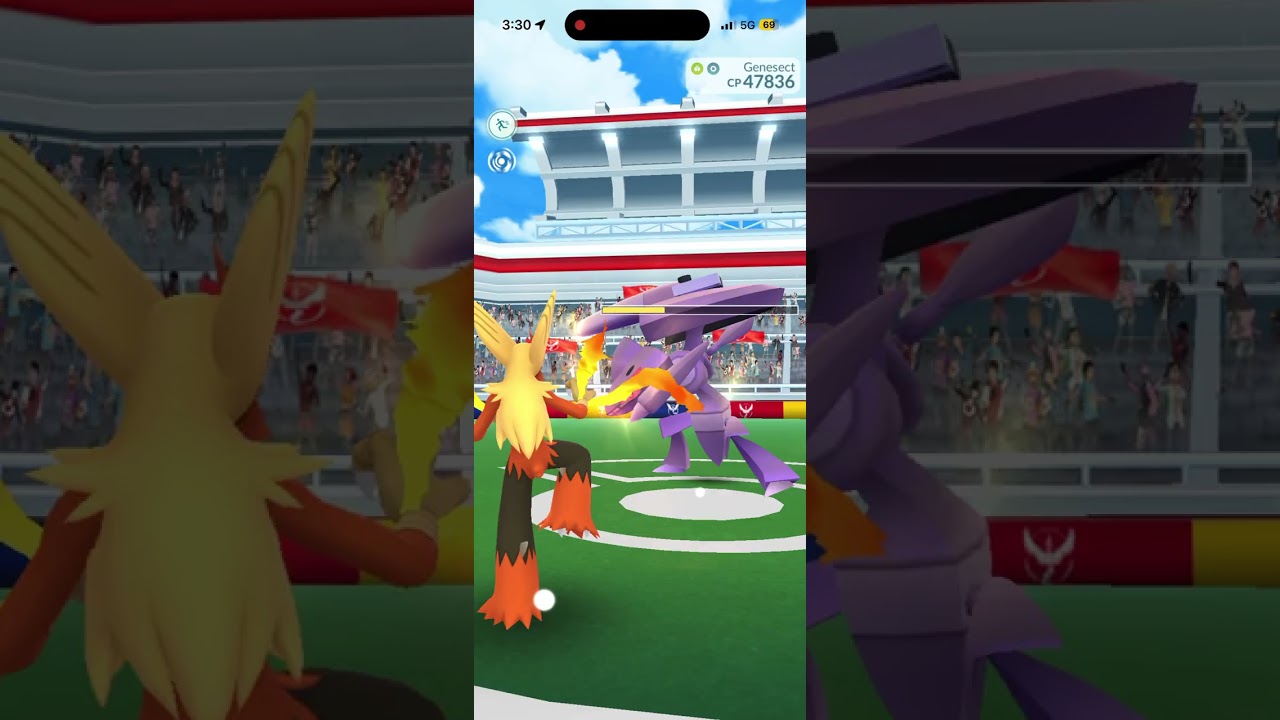 Fury Cutter/Ice Beam Chill Drive Genesect solo #pokemongo too easy 🤣