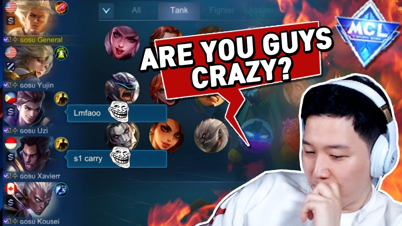 Пятеро снайперов, команда Госу просто БЕЗУМНО играет в MCL | Mobile Legends Натан