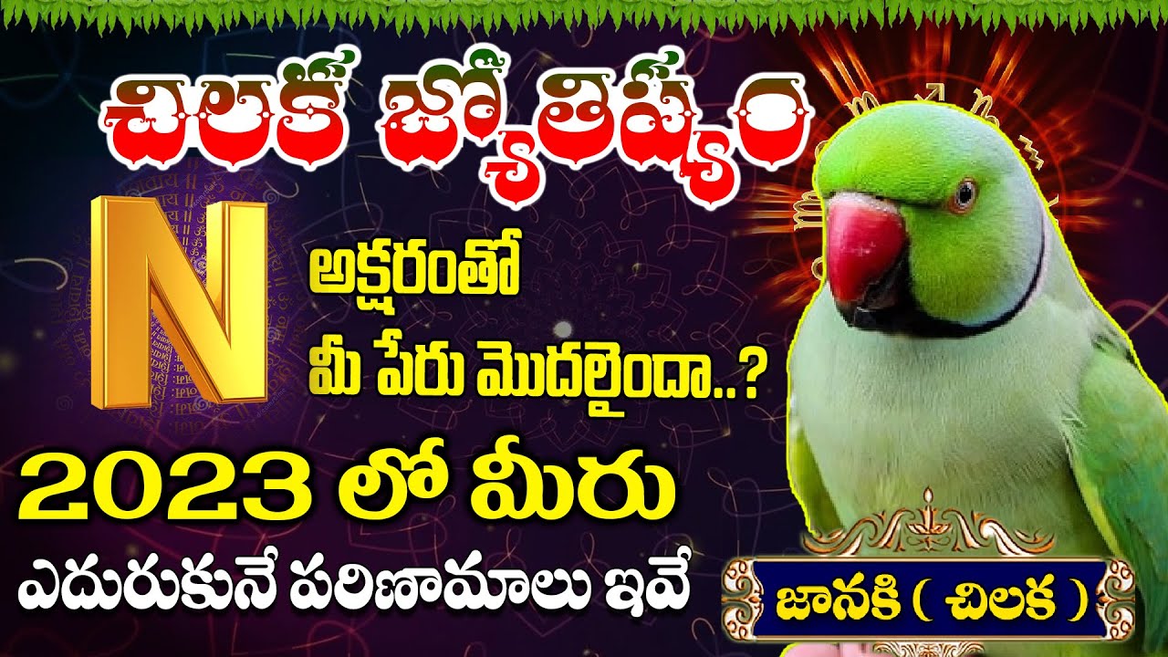 N - Letter Name Astrology Telugu | Name Numerology | Chintamani Jatakam | Subhamastu