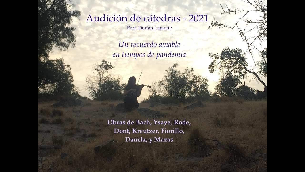 Audición de violín y viola en cuarentena