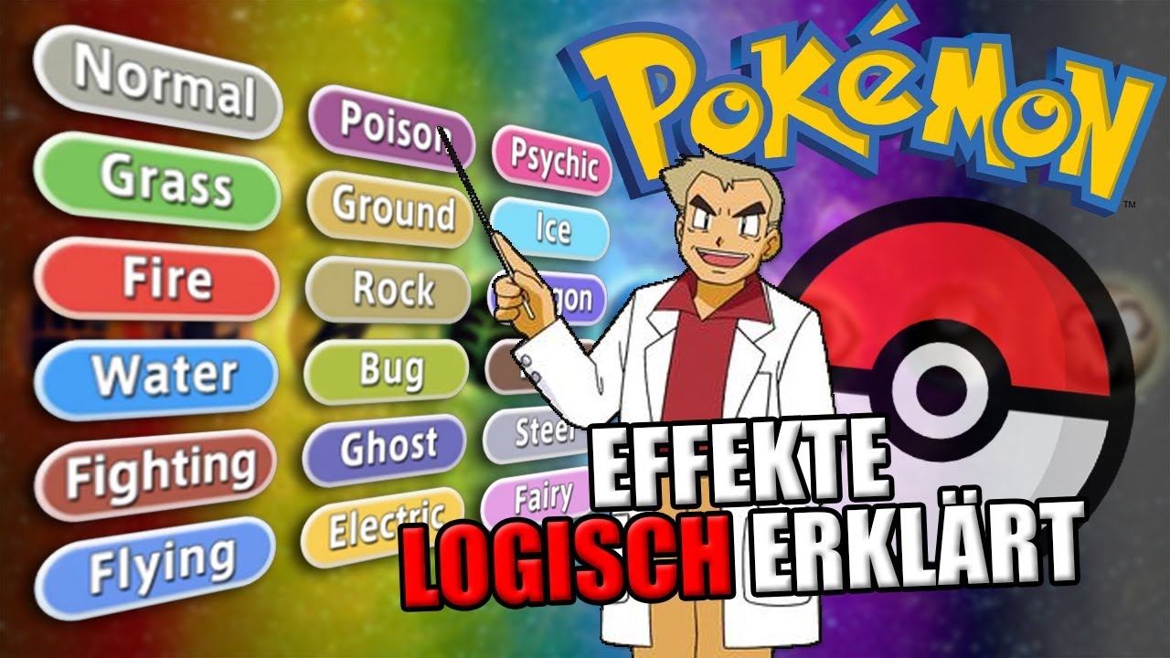 POKÉMON-TYPENWIRKUNGEN logisch erklärt!