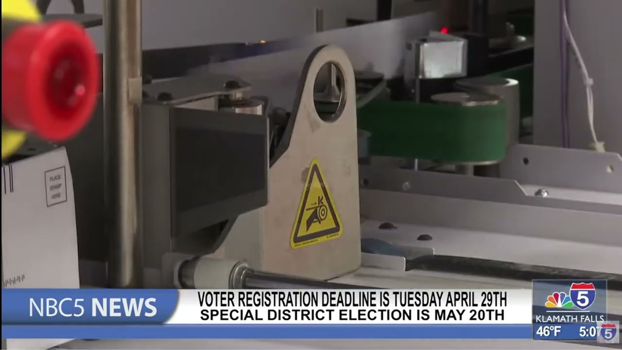 Voter Registration deadline is Tuesday, April 29; Special Election May 20