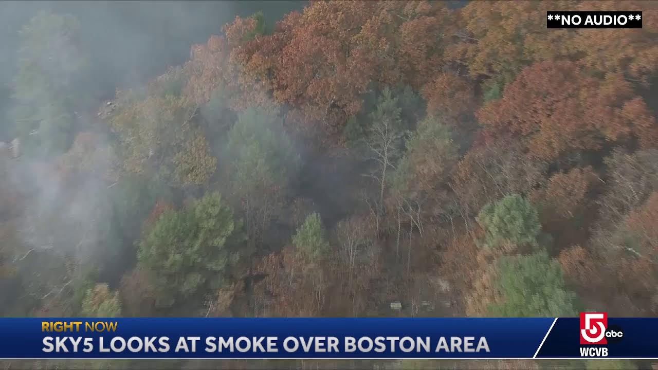 Sky5 looks at smoke over Boston area