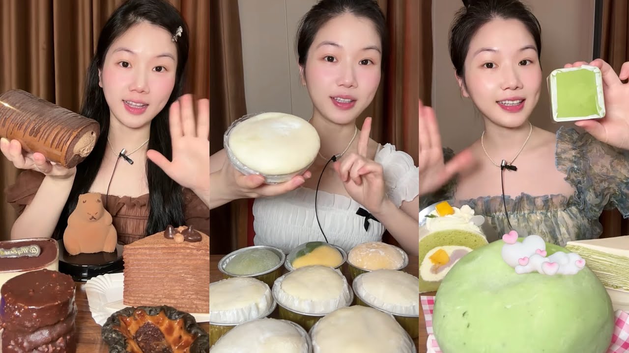 [ASMR] Dessert Mukbang Eating Creamy Cake | Mukbang Eating Show💗🍰🧁