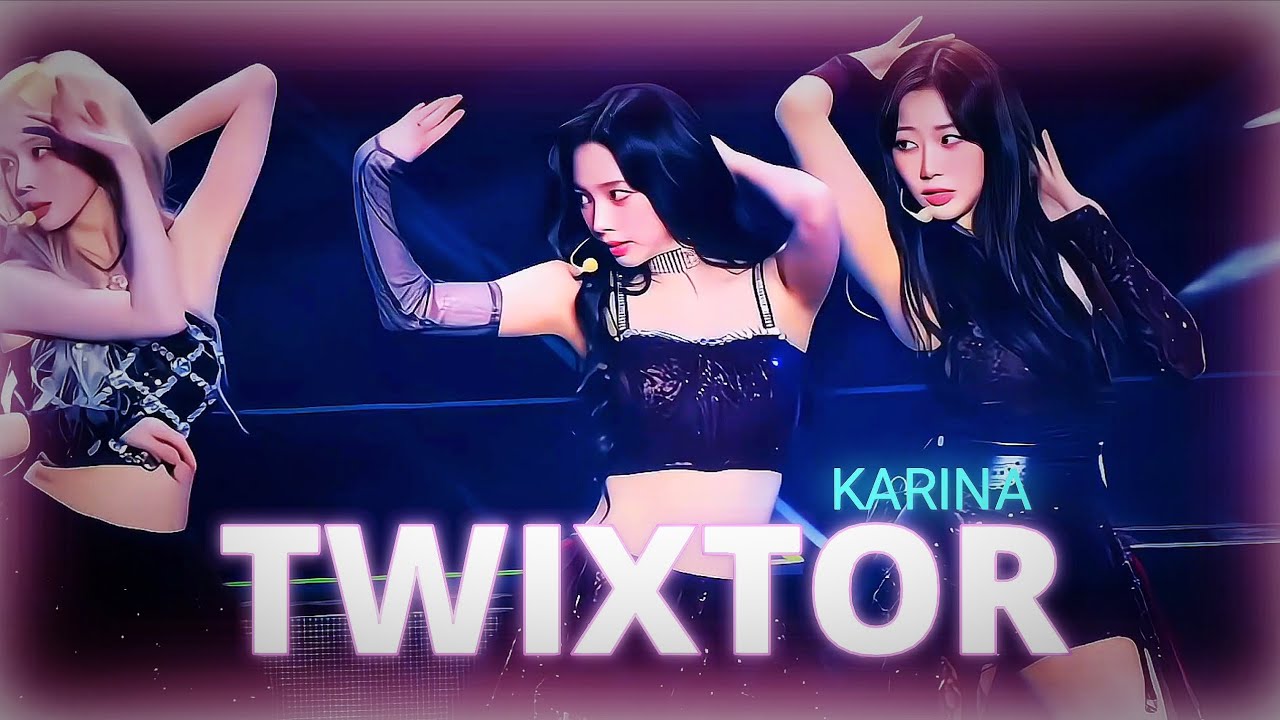 TWIXTOR 4K AESPA KARINA ( BLACK MAMBA FANCAM) | KARINA EDITING CLIPS 🖇️