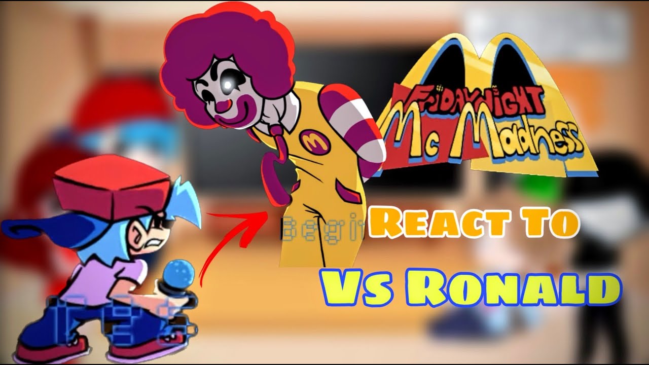 Ronald McDonald Week || Boyfriend Reaction To McMadness V1 Demo || Hard/Insanity