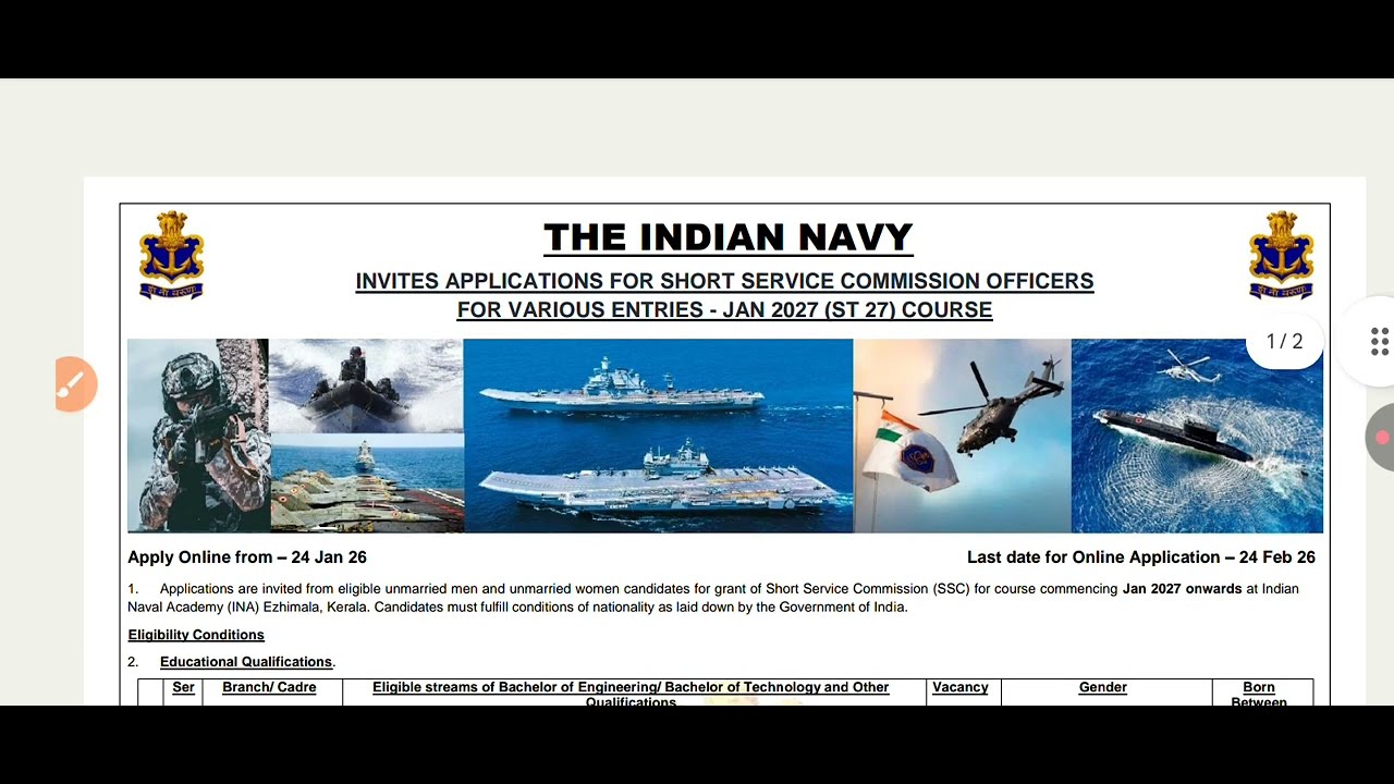 INDIAN NAVY NEW BUMPER VACANCY OUT 🎉 CHECK FULL NOTIFICATION 