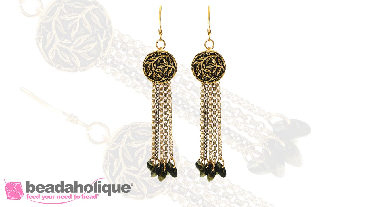 How to Make a TierraCast Button Earring