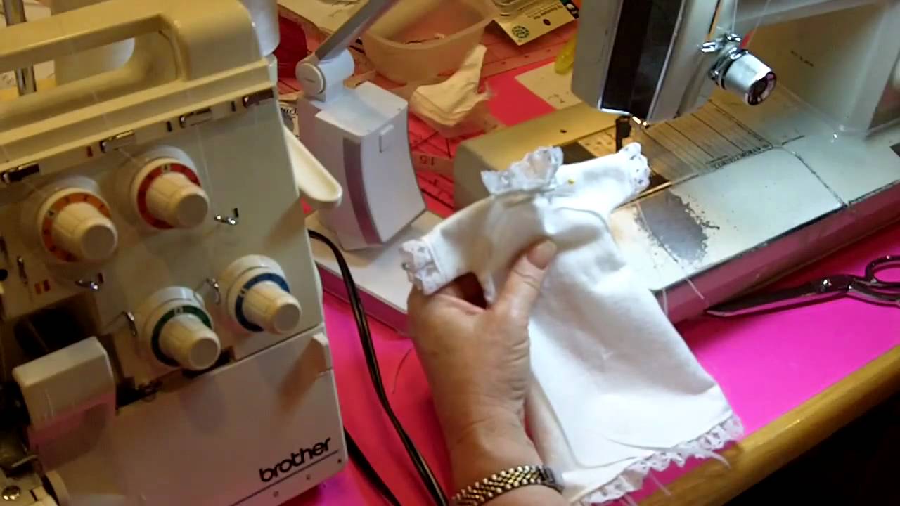 Embellishing the Boy's and Girl's Bereavement Gown part 1