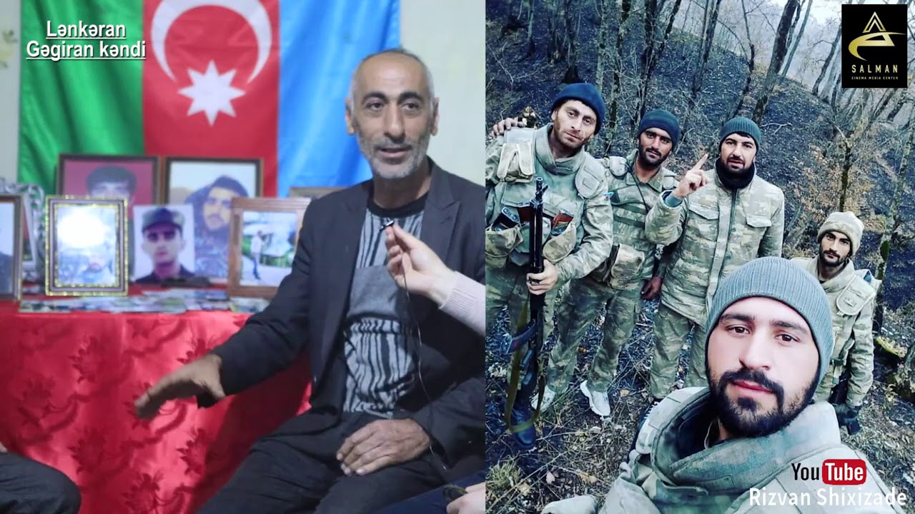 Daxmada torpaq uste boyuyen sehid Qalib Nuruzade. Lenkeran Gegiran