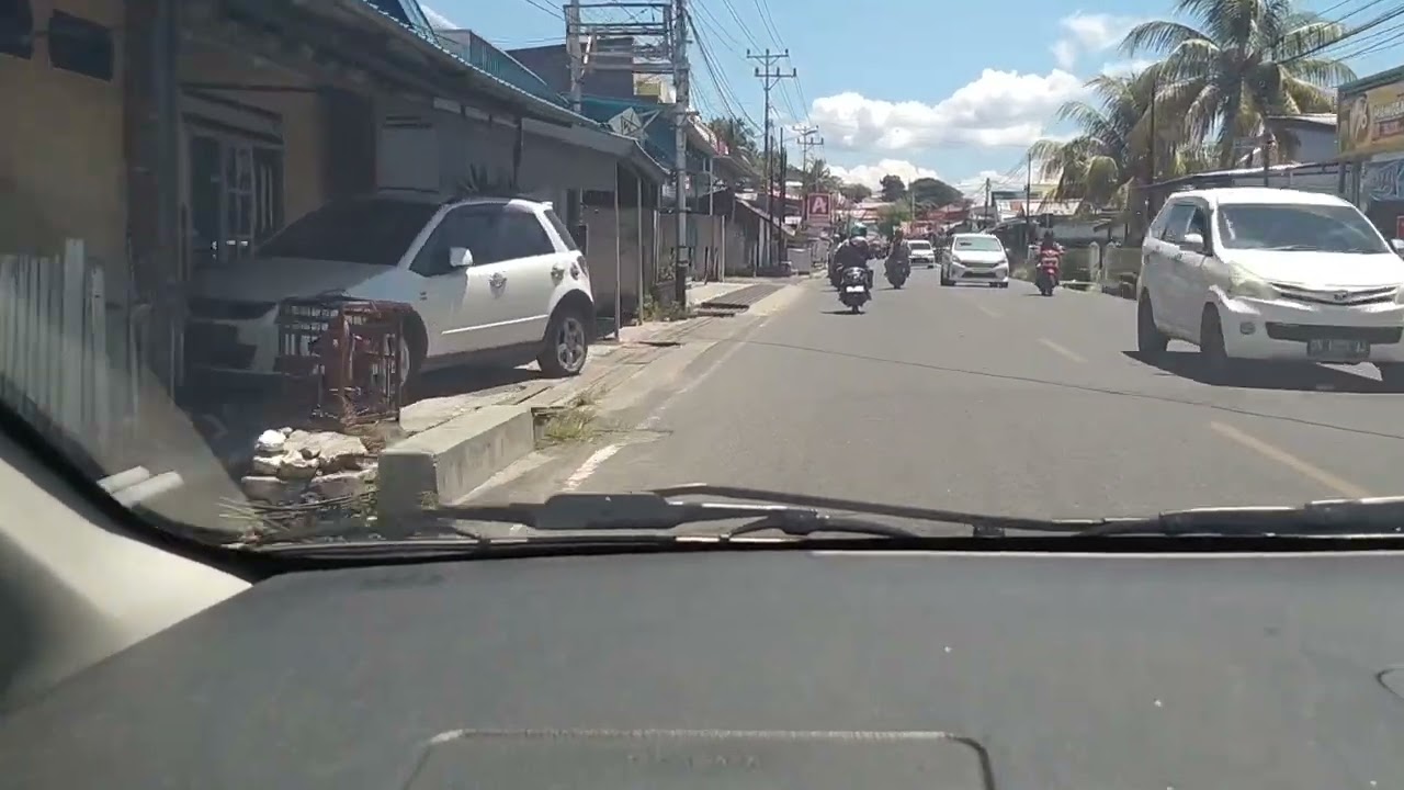 Suasana Kota Luwuk Banggai Sulteng Tgl 21 Februari 2024