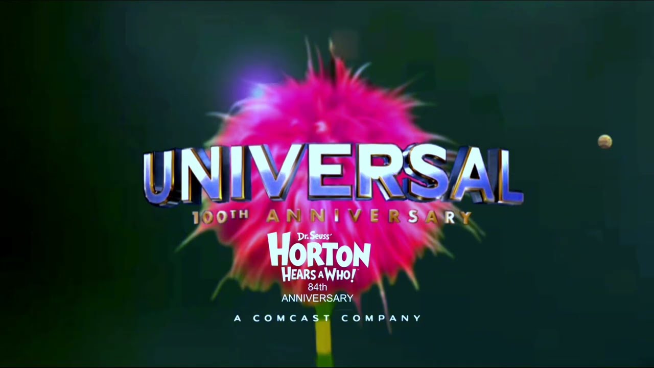 Universal 100th anniversary Horton hears a who 84th anniversary logo minion singing