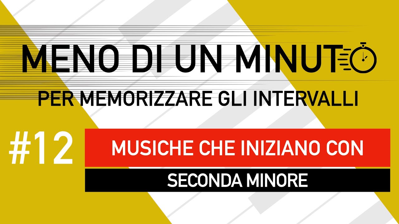 INTERVALLI #12 Seconda Minore