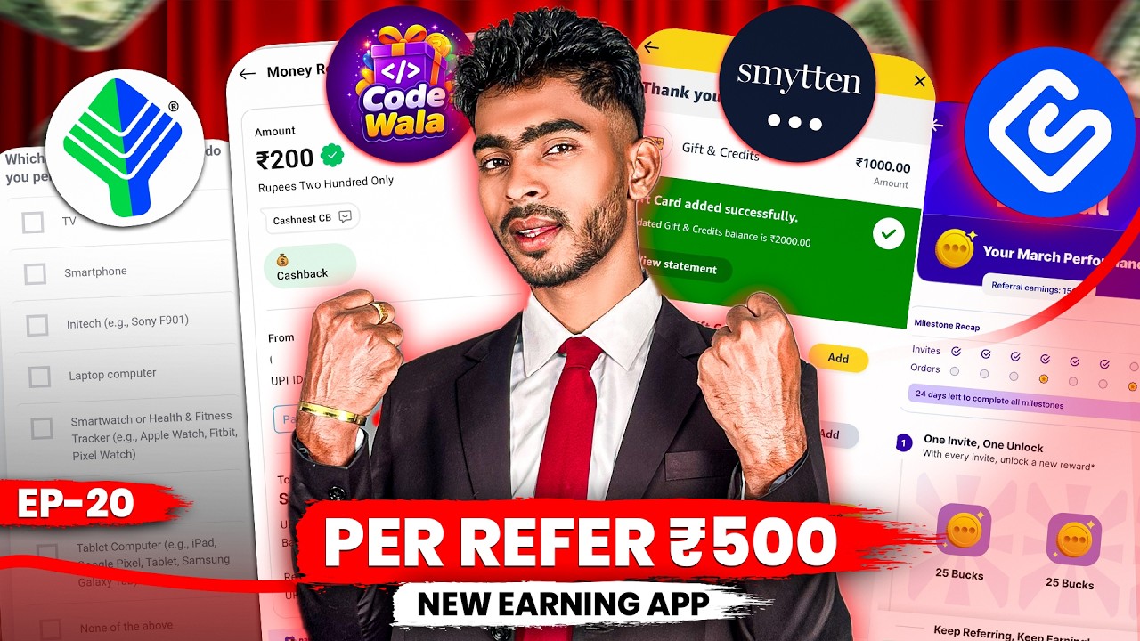 NEW EARNING APP TODAY | NEW REFER AND EARN APP TODAY | NEW REFER AND EARN | SUNDAY OFFER EP 20