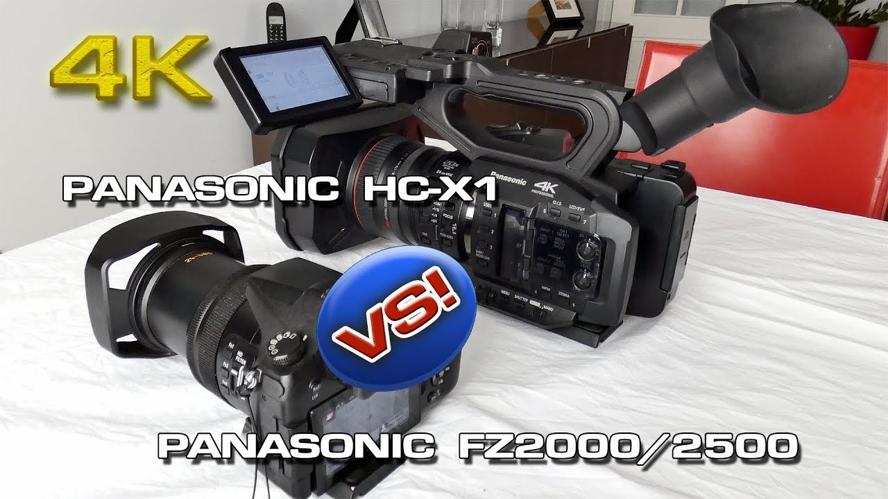 Panasonic HC X1 versus FZ2000/2500 [4K] Video Cameras with video samples (English subtitles)