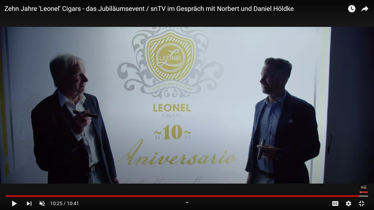 Zehn Jahre 'Leonel' Cigars - das Jubiläumsevent / snTV im Gespräch mit Norbert und Daniel Höldke