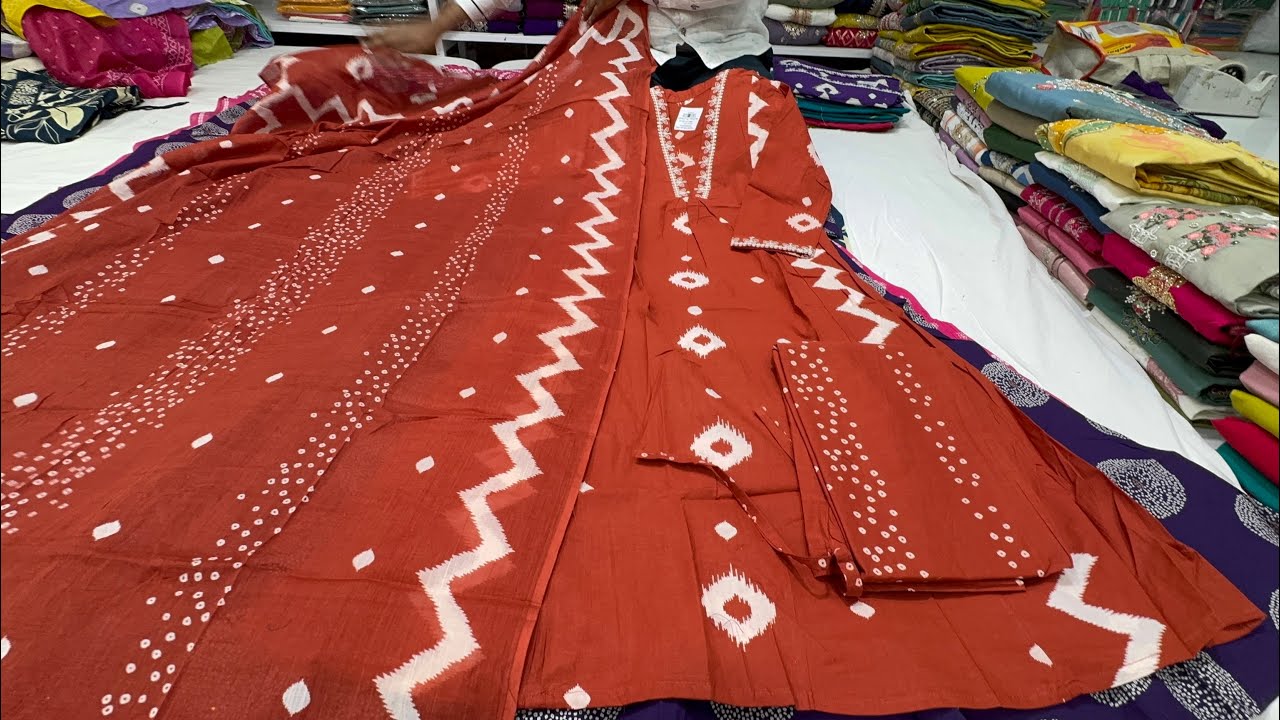 Chickpet Wholesale Pure Cotton & Party wear Kurti sets & Cord sets. Single piece courier avail.