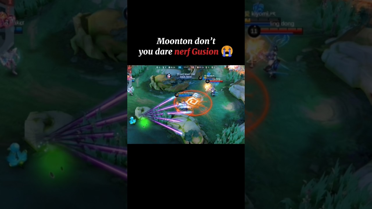 Please don't be nerf 😭#mlbb #gusion #shorts #maniac #moonton