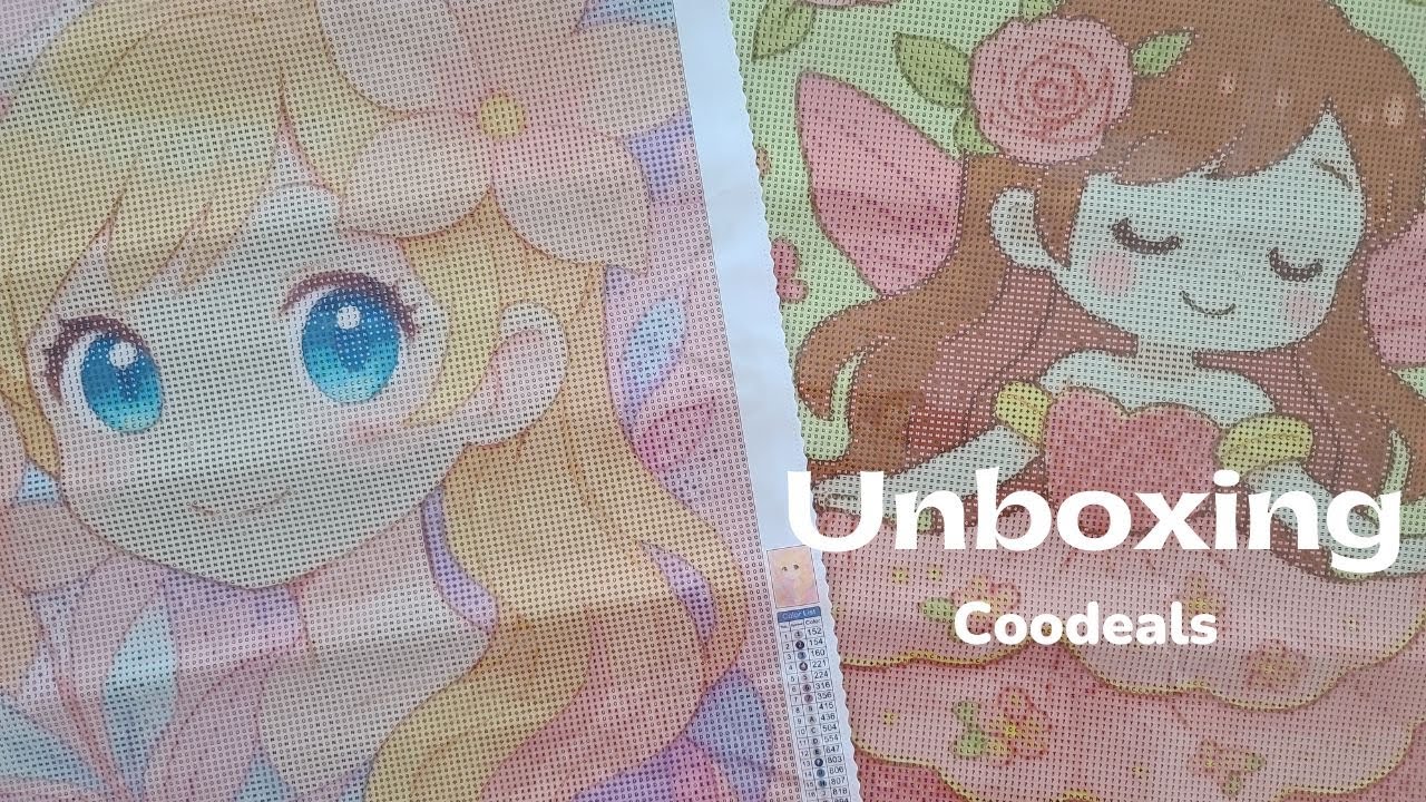Unboxing de deux diamond paintings de la marque Coodeals + code de réduction!