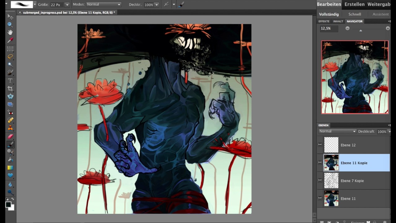 Speedpaint.96 Submerged ((Thank you for +10.000 subscribers!!!))
