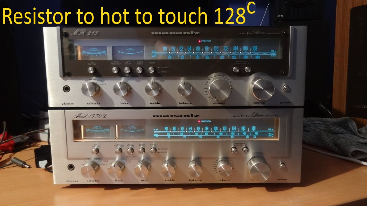 Marantz 1515, 1530 Receiver Power Supply Running Hot, Replace Resistor, MR215, MR230 etc. Amplifier