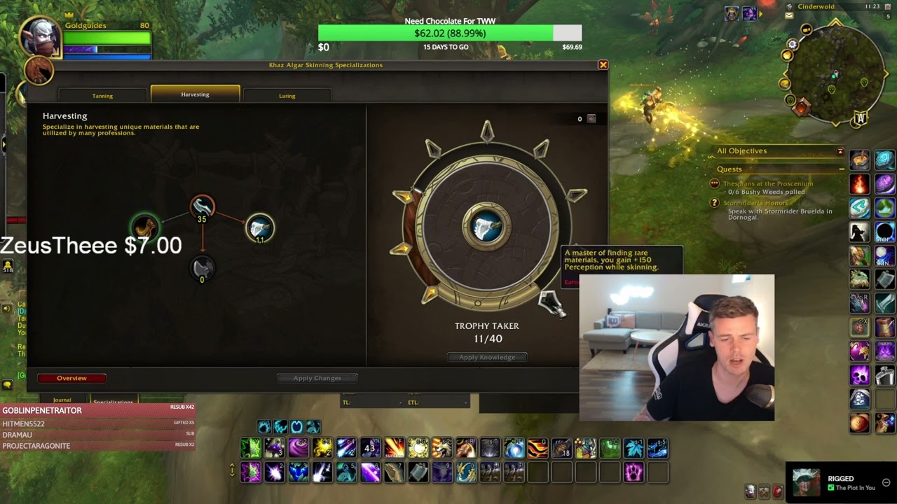 War Within Skinning Specialization For Goldfarming