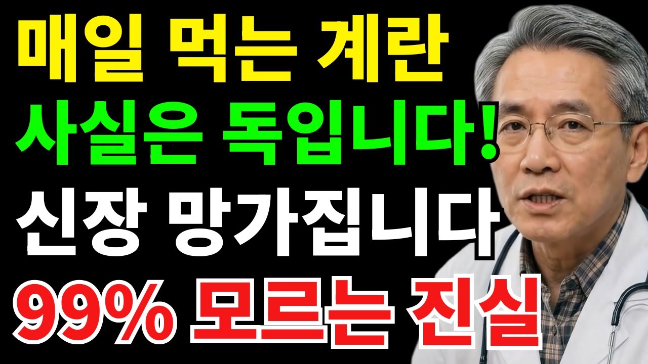 의사 경고: 매일 먹는 계란, 60세 이후엔 신장을 망가뜨립니다 | 시니어건강