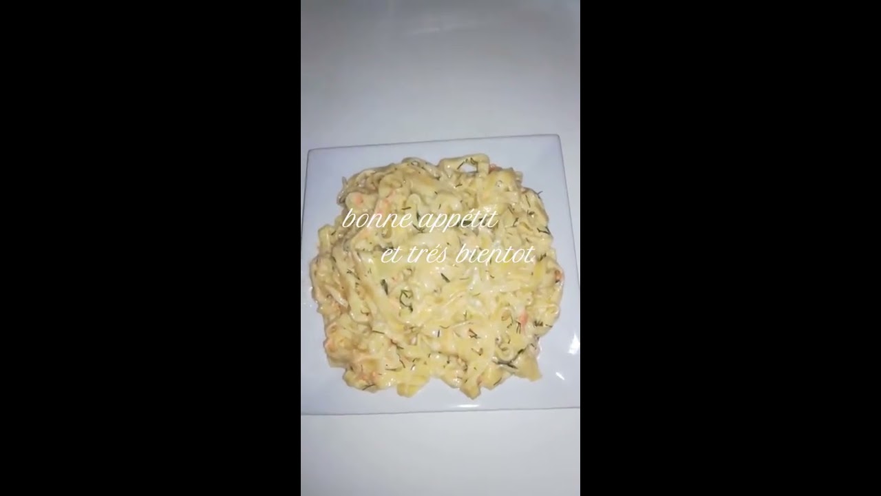 Tagliatelles au sauman à l'aide de mon thermomix!!!!