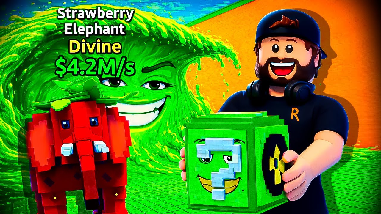 ABRINDO CAIXAS PRA PEGAR O STRAWBERRY ELEPHANT NO SCAPE TSUNAMI FOR BRAINROTS! - Roblox