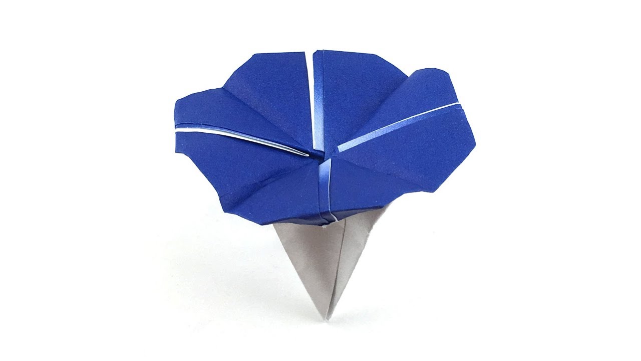 Easy Origami Morning Glory Tutorial (Hyo Ahn)