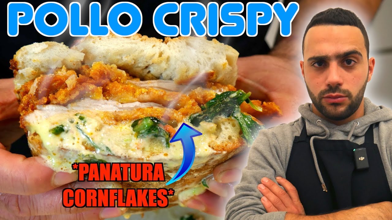 PANINO CON POLLO CRISPY  SUPER CROCCANTE🍔  -La panatura definitiva per un panino crispy-