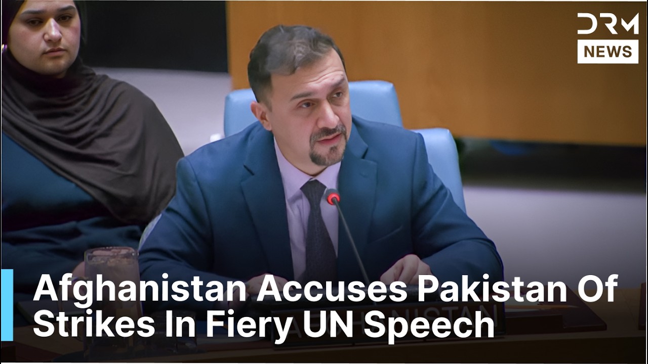 UNSC SPEECH: Afghan Delegate Demands End To Pakistan Airstrikes | DRM News | AC1F