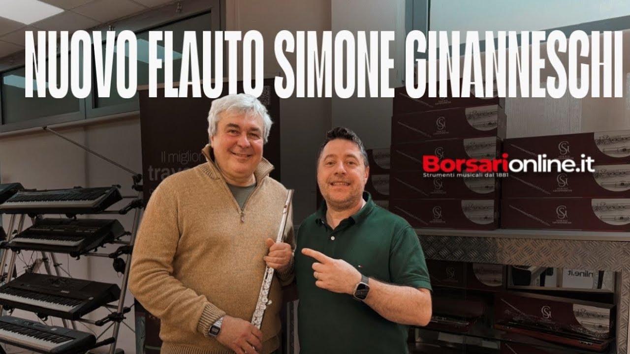 Flauto Traverso SG Simone Ginanneschi SF01 argentato di ottima qualità con Maurizio Saletti