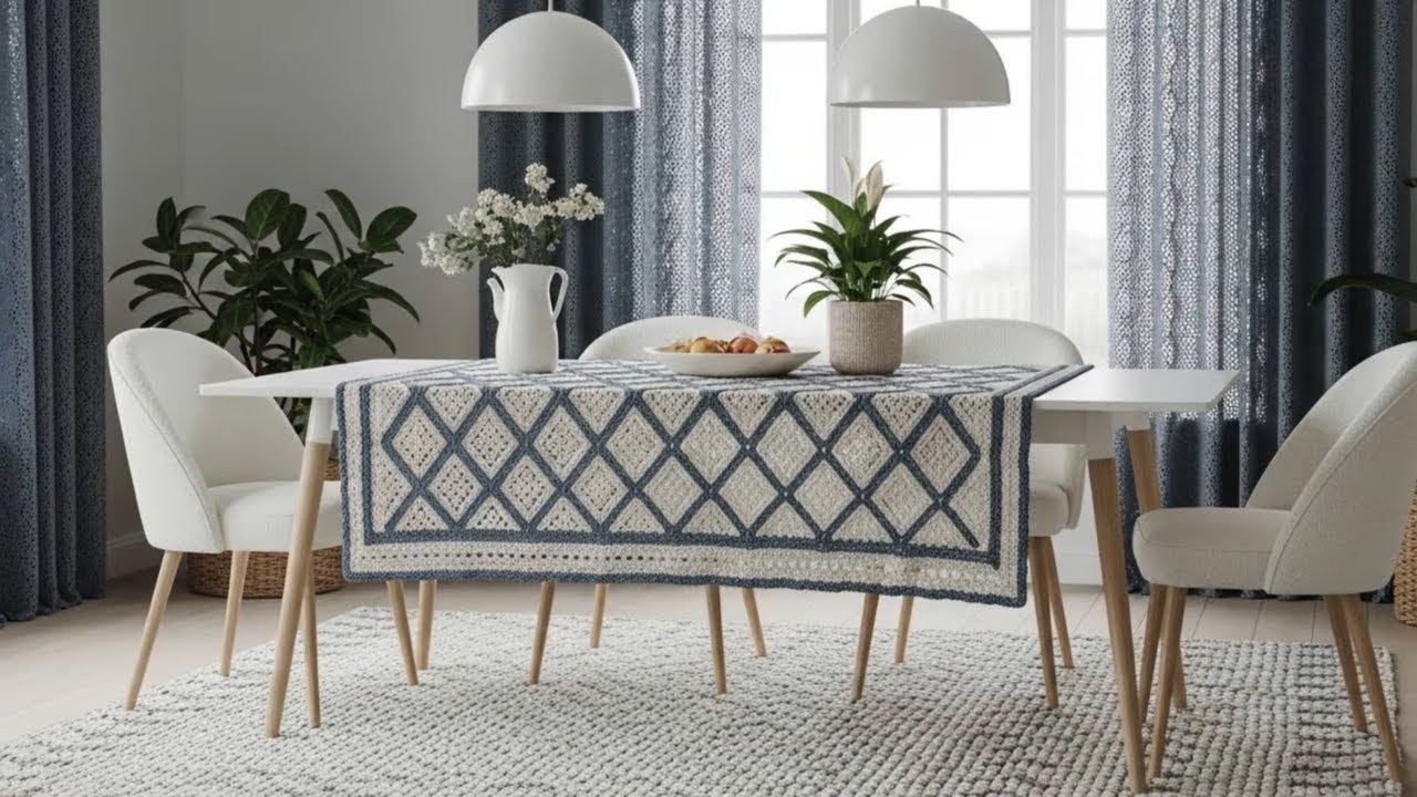 Luxury Handmade Crochet Dining Decor | Elegant Table Runners & Rugs