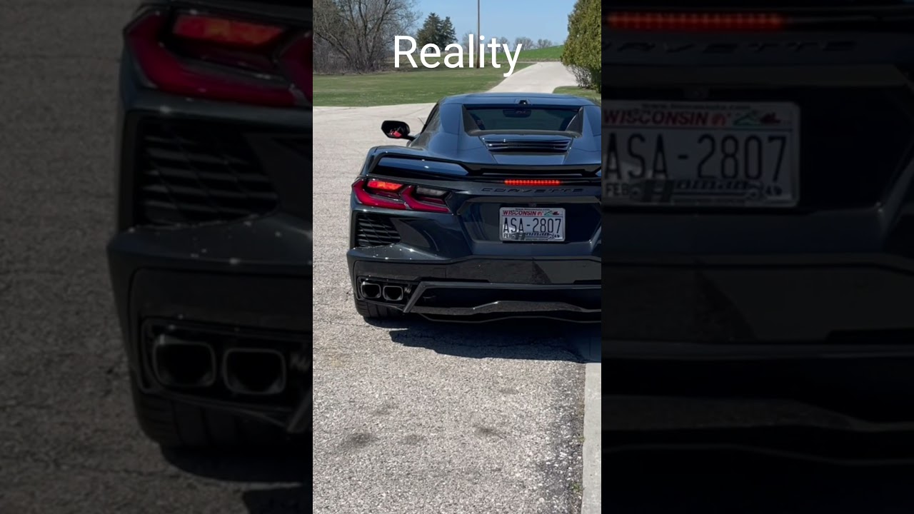 Reality vs Forza Horizon 5 Corvette c8 sound
