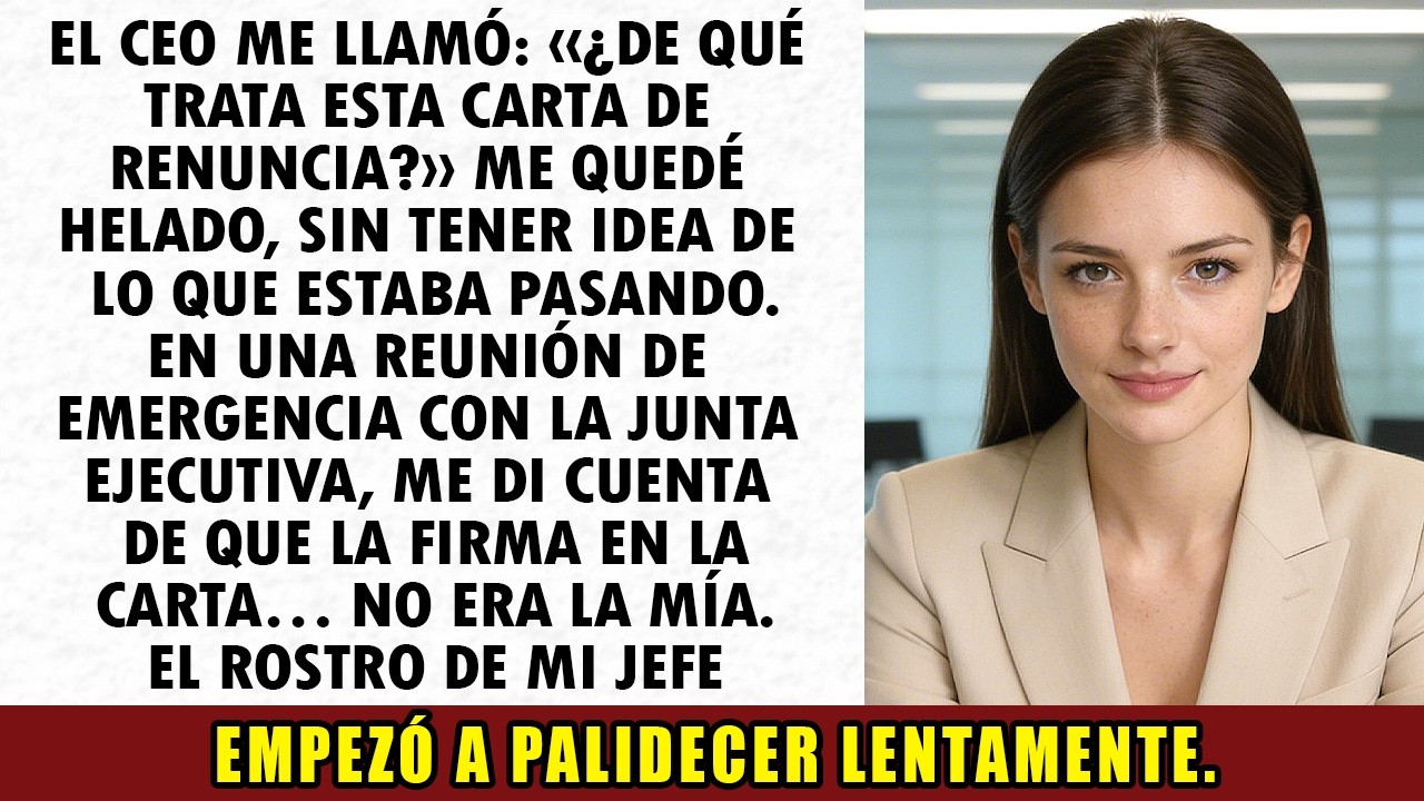 Mi jefe me despidió usando una carta de renuncia falsificada.