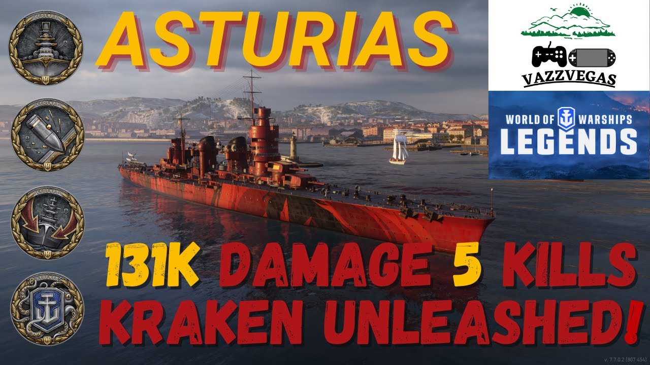 Давайте поиграем на «Астурии» | Кракен на свободе! | World of Warships: Legends PS5 XBOX | Готовь...