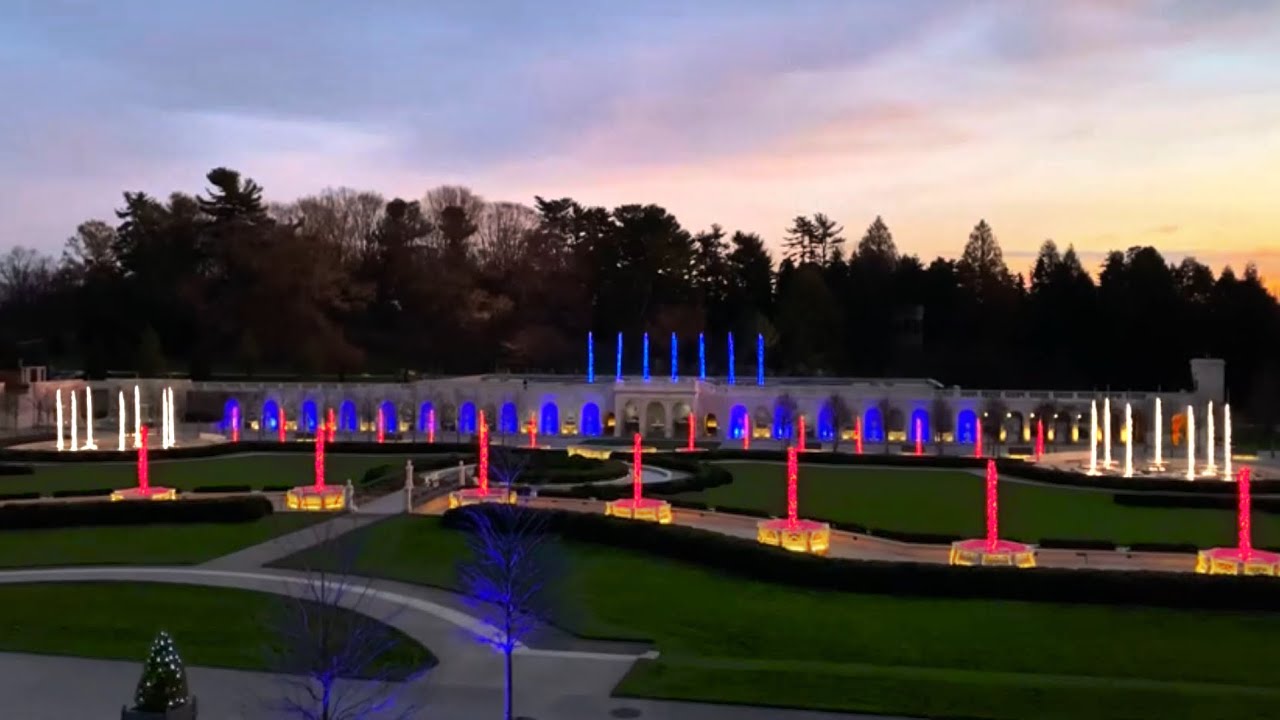 Longwood Gardens Holiday Light Show 2020