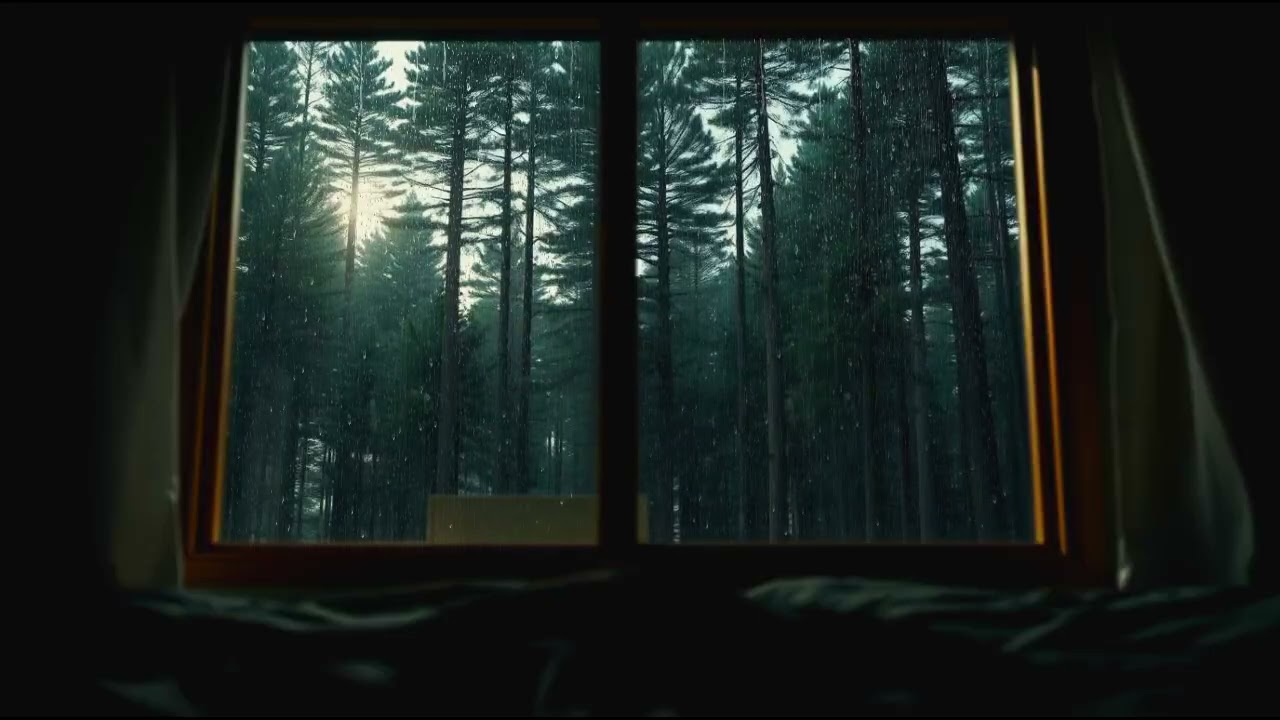 Rain on Window — Soft Music for Sleep & Insomnia Relief @Irfan_Rain03 