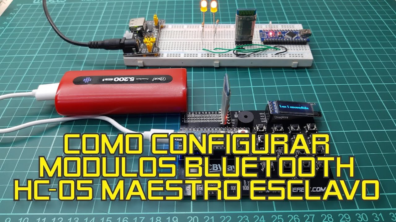 Como configurar hc-05 como maestro esclavo: Proyecto encender luces por bluetooth