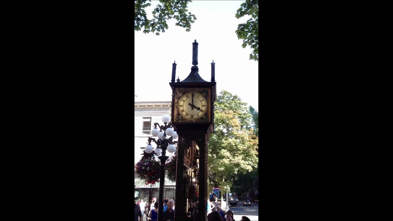 The Gastown steam clock in Vancouver