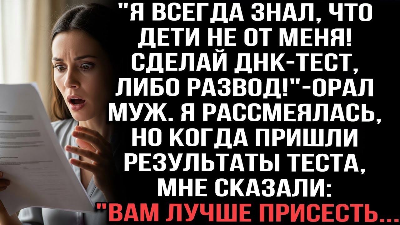 Муж орал： «Дети не мои! ДНК или развод!» Я смеялась, пока врач не сказал： «Вам лучше присесть