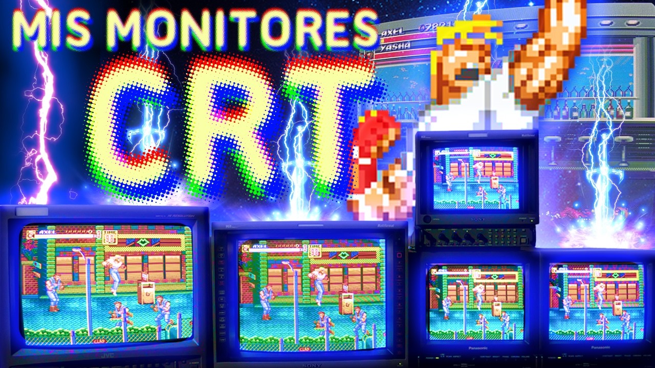 🕹️🔥Mi Setup de Monitores Profesionales (CRT) 📺 PVM / BVM💥🕹️