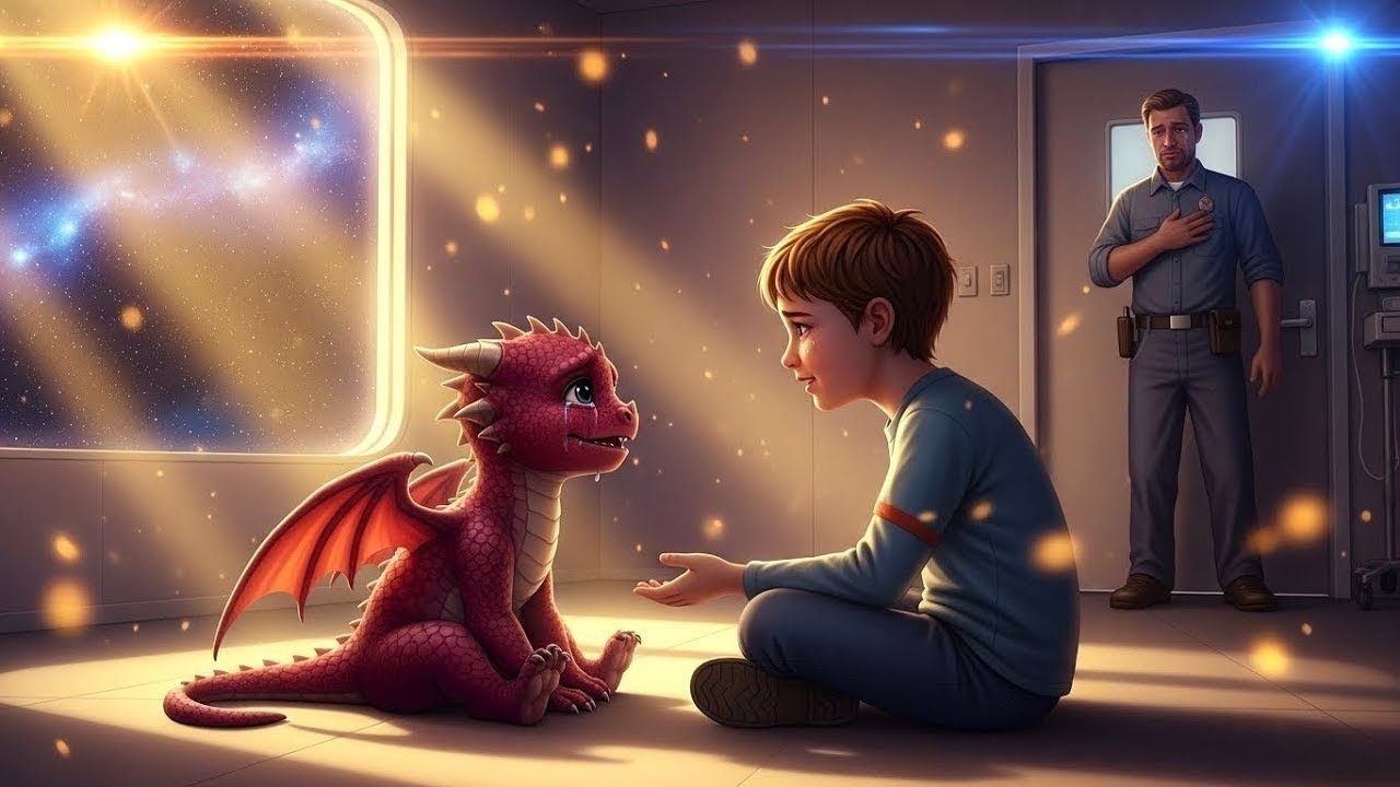 El bebé dragón lloró por su hermano gemelo perdido, hasta que el hijo del conserje humano dijo:.....