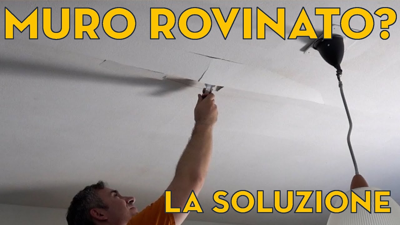 Come riparare e stuccare un muro scrostato.